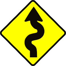 road curves