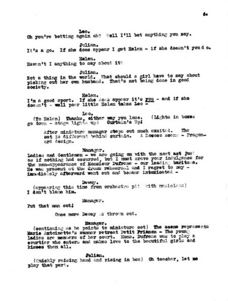 Scene script